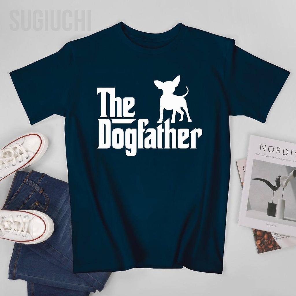 Unisex The Dogfather Chihuahua Funny Dog Owner Tshirt Tees T Shirts WoUnisex Boys 100 Cotton TShirt