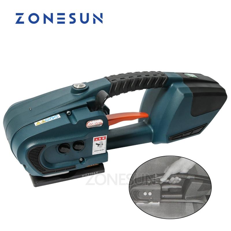 ZONESUN ZS-JDC16 13mm-16mm PET PP Plastic Strapping Machine Tools Battery Powered Strap Machine With 2 batteries