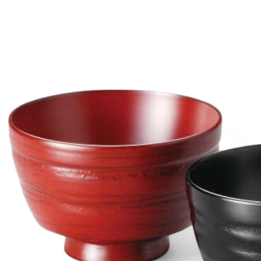 Set of 2 Lacquerware Made in J-kitchens Bowls, Wooden, Hand-Painted, Japan, PID-528718