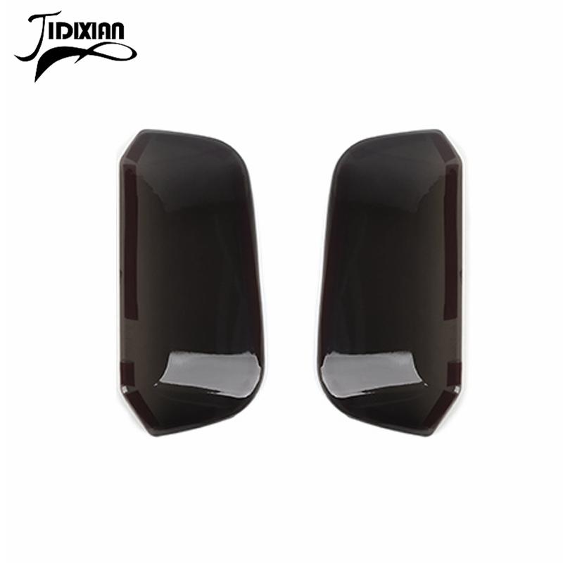 JIDIXIAN Fit for Chevrolet Silverado for GMC Sierra 2019 Up Car Smoked Mirror Turn Signal Light Lamp Protective Decoration Cover Smoked Black