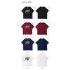 Men'S Trendy Letter Round Neck Printed Short Sleeved T-Shirt For Summer Ins Loose Casual Top