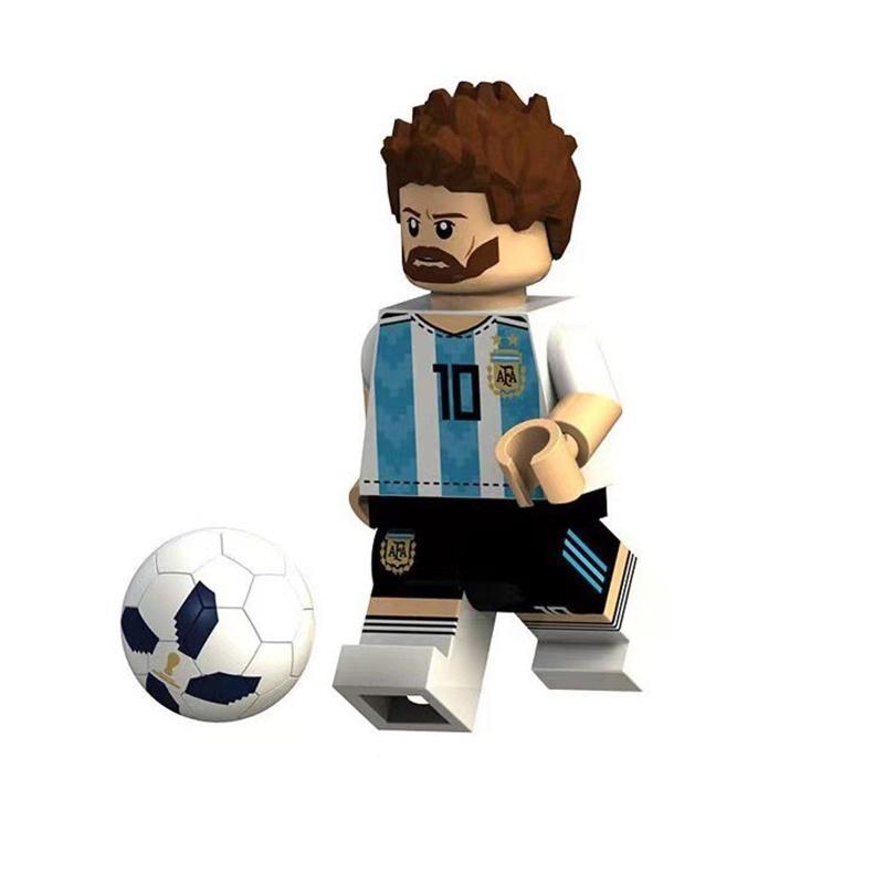 Xp013-020 Cross-border World Cup Compatible Lego Soccer Boy Building Blocks Abs Plastic Material
