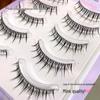Chic Manga Lashes: Lightweight Fish Silk False Eyelashes with Transparent Stem for Flawless Eye-Corner Curling