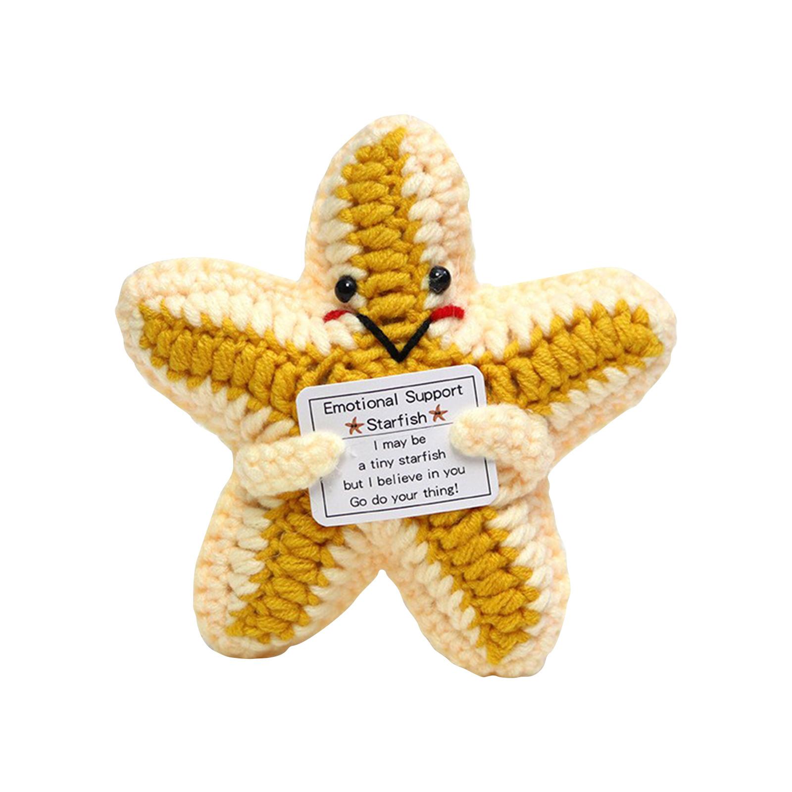 

Вязание крючком из пряжи ручной работы, милые и забавные подарки, украшения для кукол с позитивной энергией(1шт) One Size