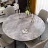 Round Table Tablecloth Pvc Soft Plastic Glass Waterproof, Oil-Proof and Scalding-Proof, Leave-In Round Impervious Dining Table Mat Household