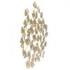 WALL DECORATION metal ginkgo golden glamour
