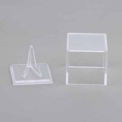 Caja de Exhibición para Púas de Guitarra de Acrílico con Soporte Estante Coleccionable Estuche de Almacenamiento Transparente Soporte para Púas Joyería Para Accesorios de Guitarra