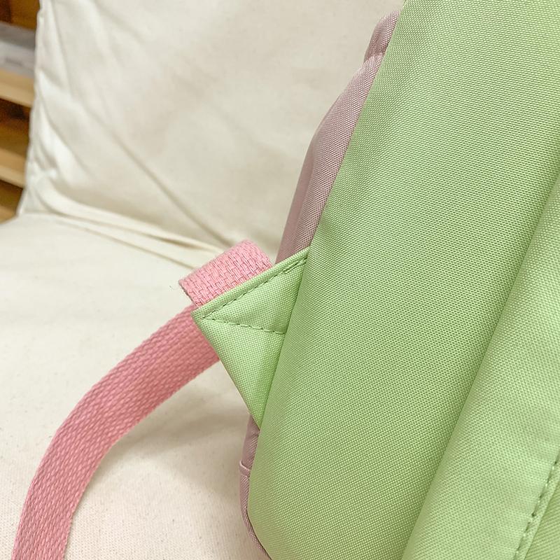 Colored Middle School Student Schoolbag Women's Campus Backpack Large Capacity Travel Backpack