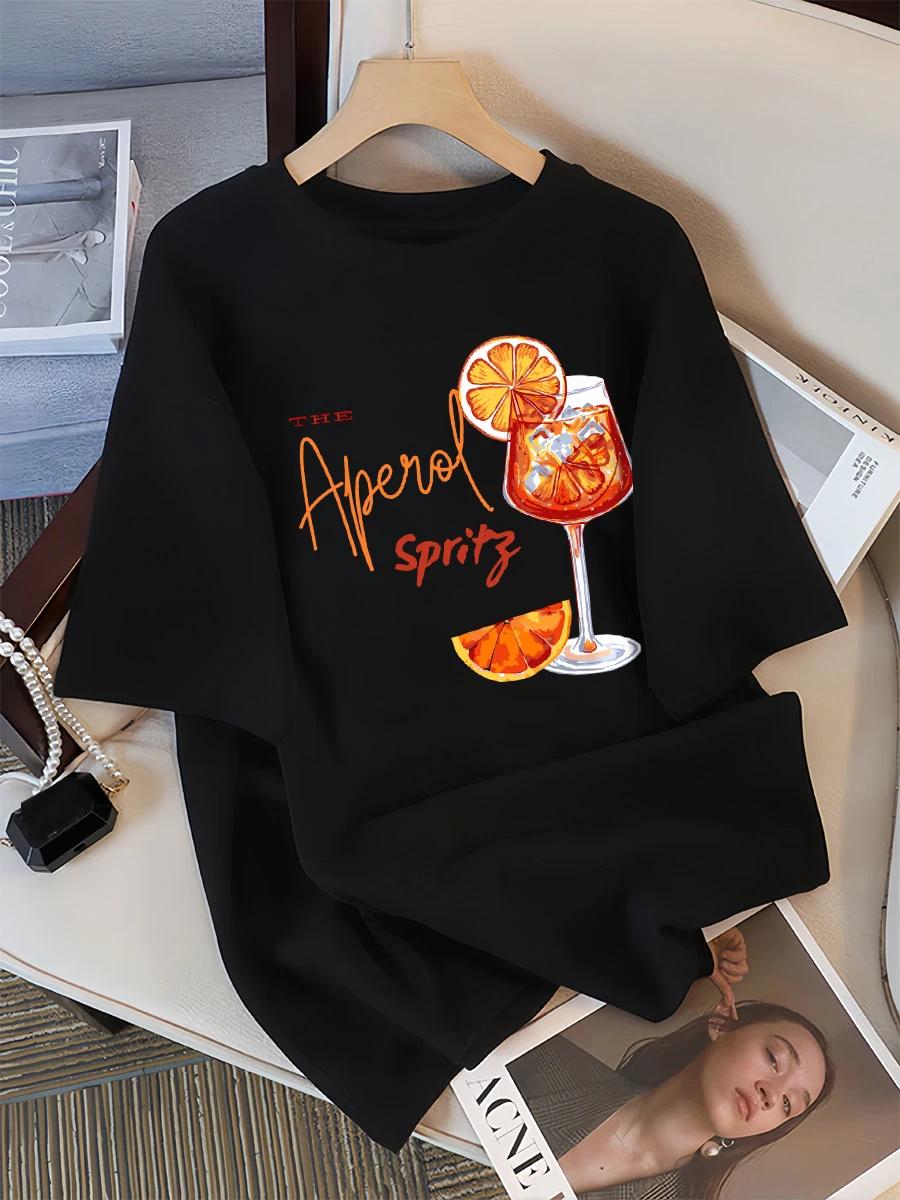 

ZX Tee Lemon Red Wine Printed T-Shirt Women Y2K T Shirts All-Match Summer Clothing Comfortable Female Tee Tops 4XL