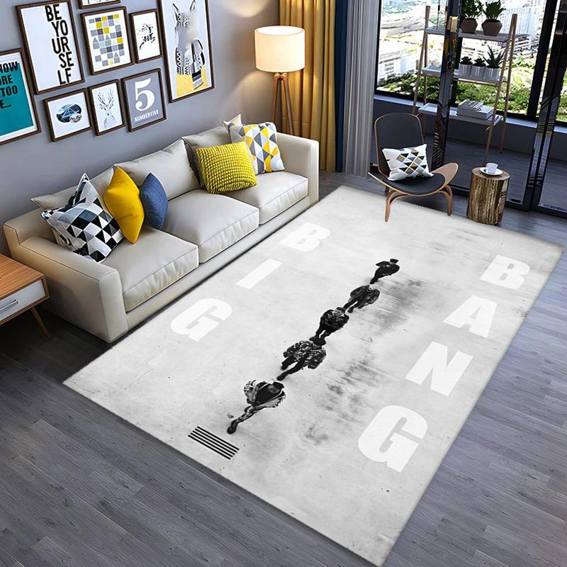 Bold Design: Big Bang Symbolism Carpet Floor Mats Living Room and Bedroom Mats Protective Pad Fashion Room