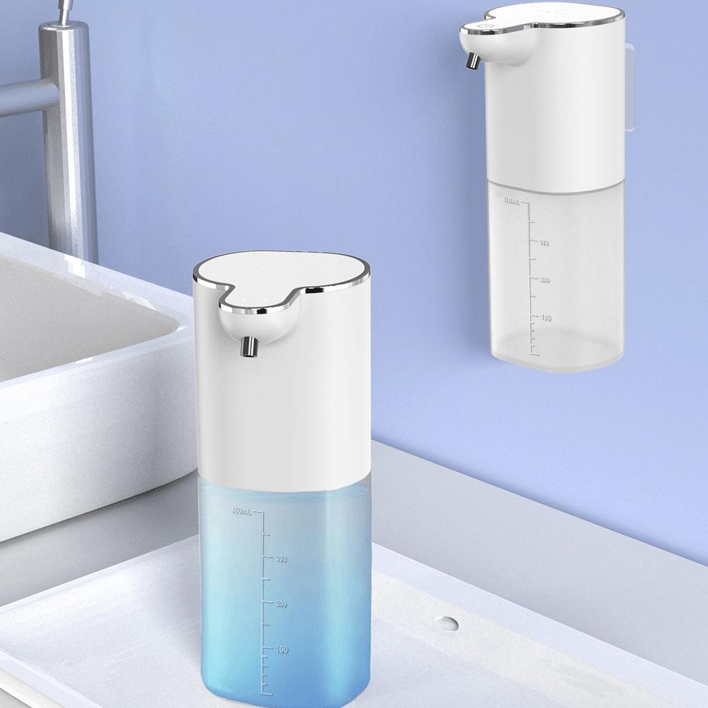 400ml Automatic Foam Soap Dispenser Contactless Sensor Foam Rechargeable Large Capacity Smart Dispenser with Adjustable Switch