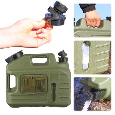 13L Water Storage Container with Spigot Portable Water Tank Large Capacity Water Dispenser Carrier for Vehicle Car Camping