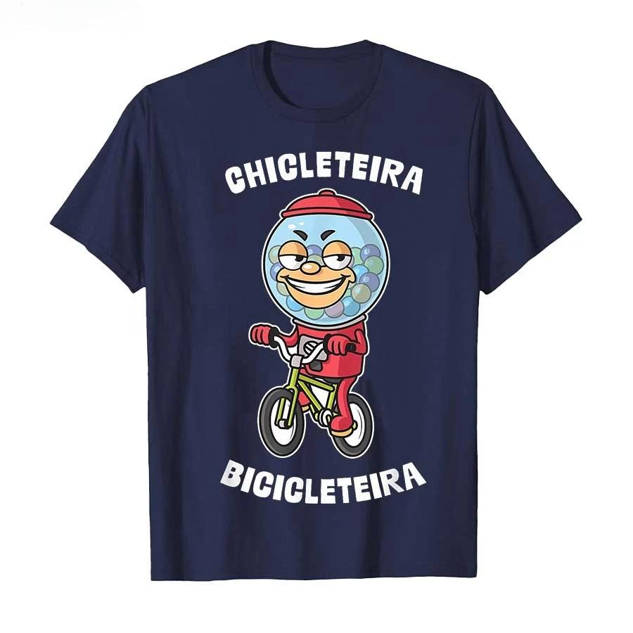 2526 Italienisches Gehirnfäule Kaugummiautomat Fahrradfahrer Meme T-Shirt für Männer Frauen 100% Baumwolle T-Shirts Kurzarm Oberteile