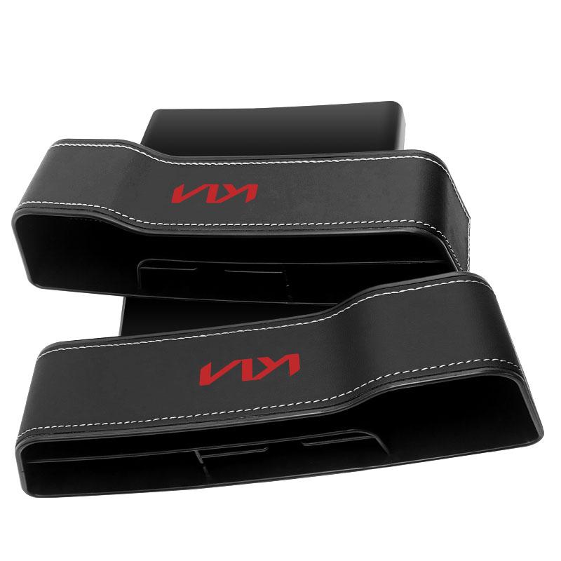 2 st Multifunktionell Bilsätesorganisatör Förvaringslåda för Sätessprickor För KIA Sportage Rio 3 Soul Optima Ceed Pro K5 K2 k6 K7 K8 Pride