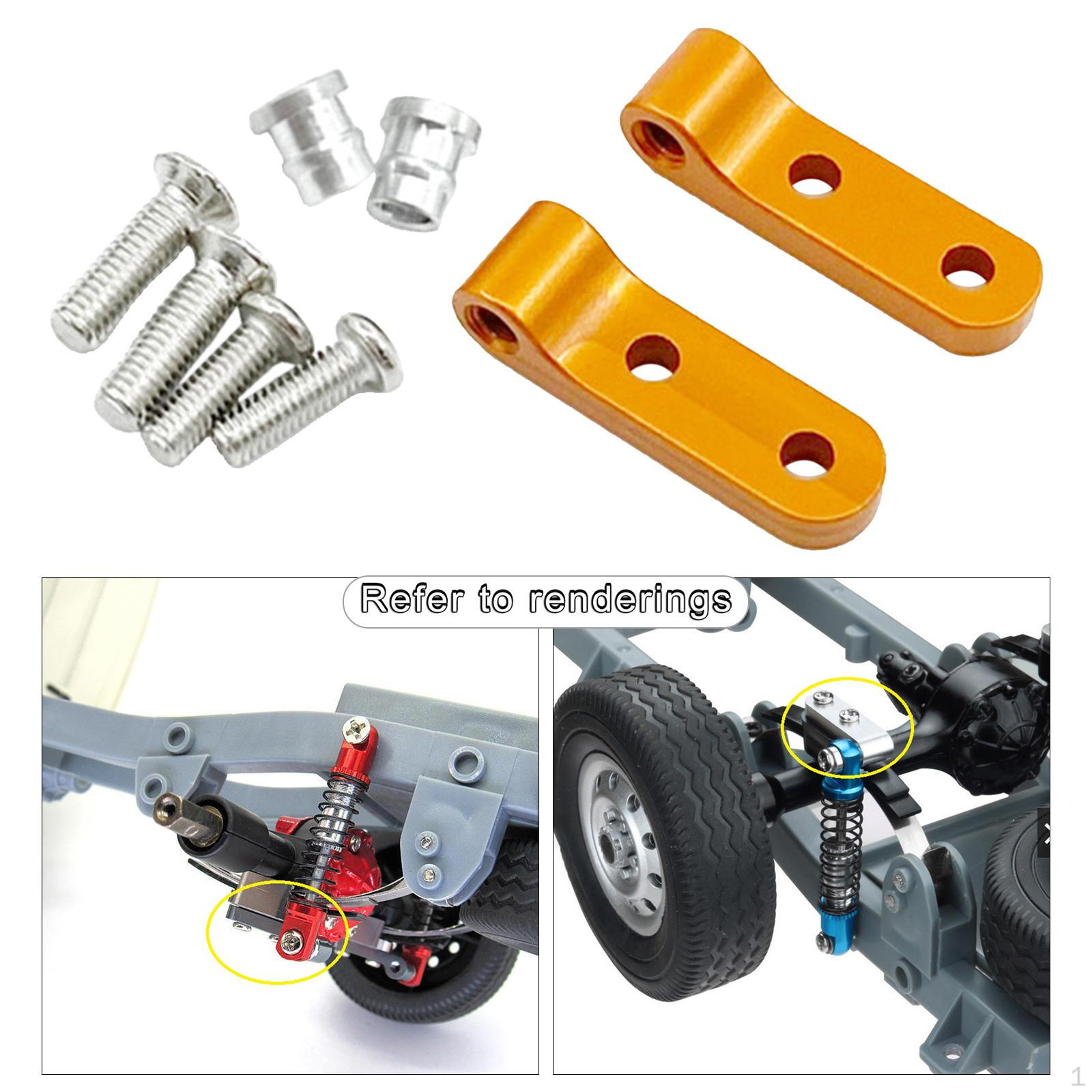 

Кріплення задніх амортизаторів підходять для деталей 42 1/10 для вантажних автомобілів gold