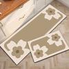 Practical Geometry Pattern Kitchen Floor Mat Extended Absorbent Kitchen Carpet Rectangular Thickened Doormat Corridor