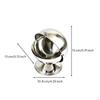 Sugar Cube Holder Easy to Sleek Globe Shape Bowl Stainless Steel Candy Jar for Tabletop