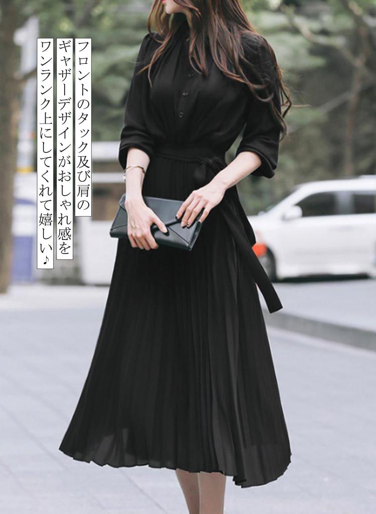Sueeya Pleated Shirt Dress with Elastic and and Elegant Design for and Perfect for and Women's Waist, Ribbon, Tucks. Cute, Slimming, Stylish,