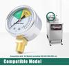 2Inch Pressure Fryer Gauge 0-30PSI Easy Installation Pressure Gauge Pressure Cooker Repair Part Stainless Steel Texture