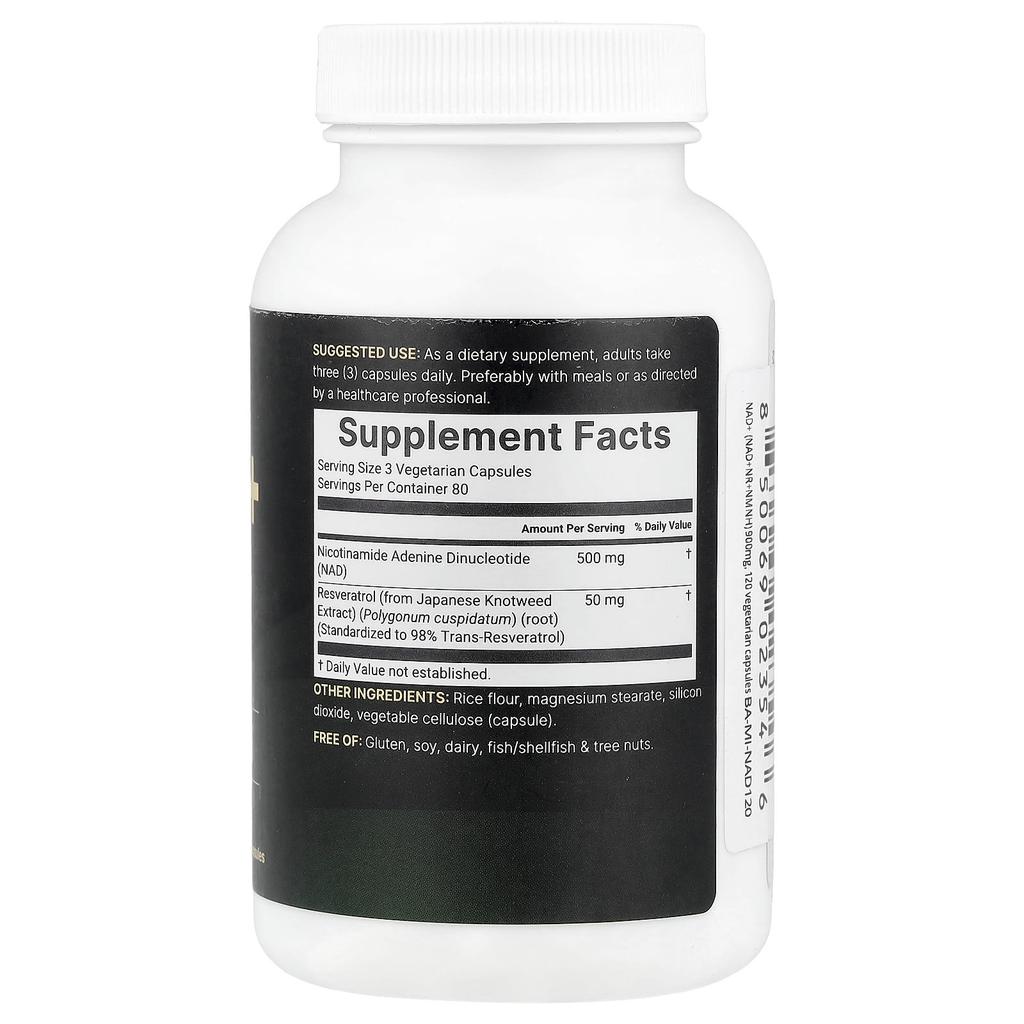 Micro Ingredients NAD+, 240 Capsule Vegetali
