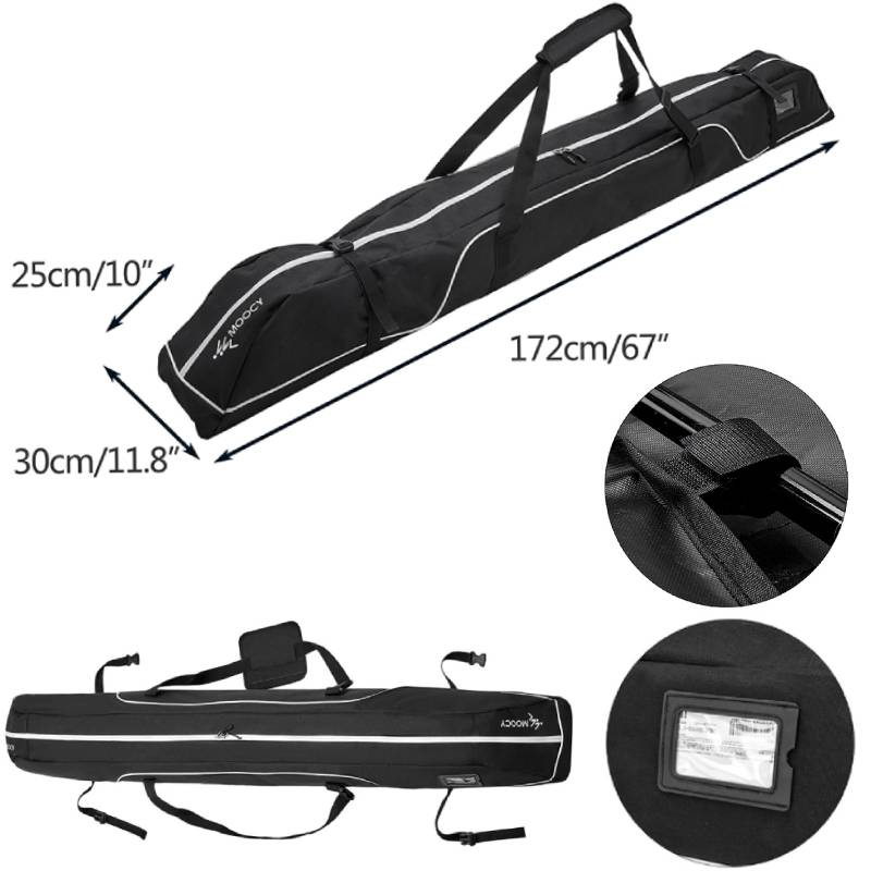 

Double Roller Travel Bag Up To 194cm Scratch Resistant Snowboard Cover 600D Oxford Large Capacity for Snowboard Goggles Gloves