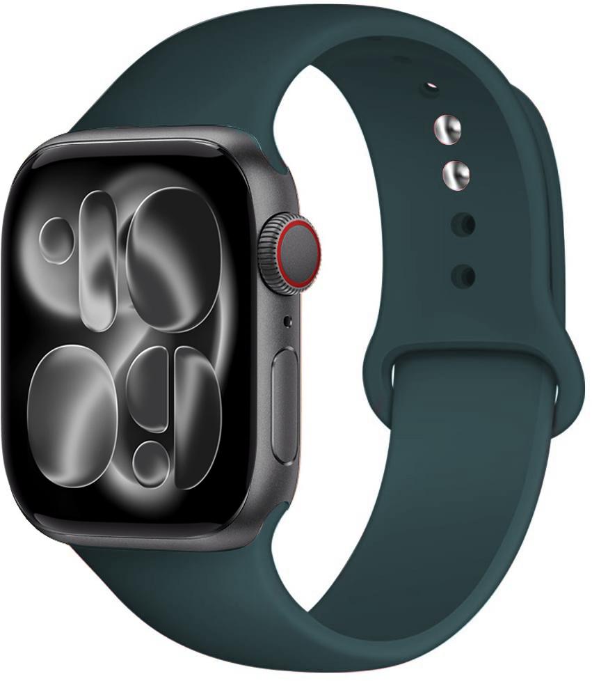 Silicone strap For Apple Watch 11 band 44mm 40mm 49mm 45mm 41mm 38 46mm 42mm correa bracelet iWatch series 9 8 7 6 SE ultra 2 3