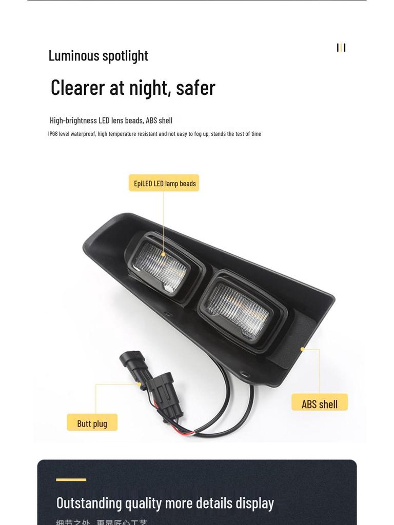 Ford Bronco Raptor DRL LED Turn Signal & Fog Light Assembly