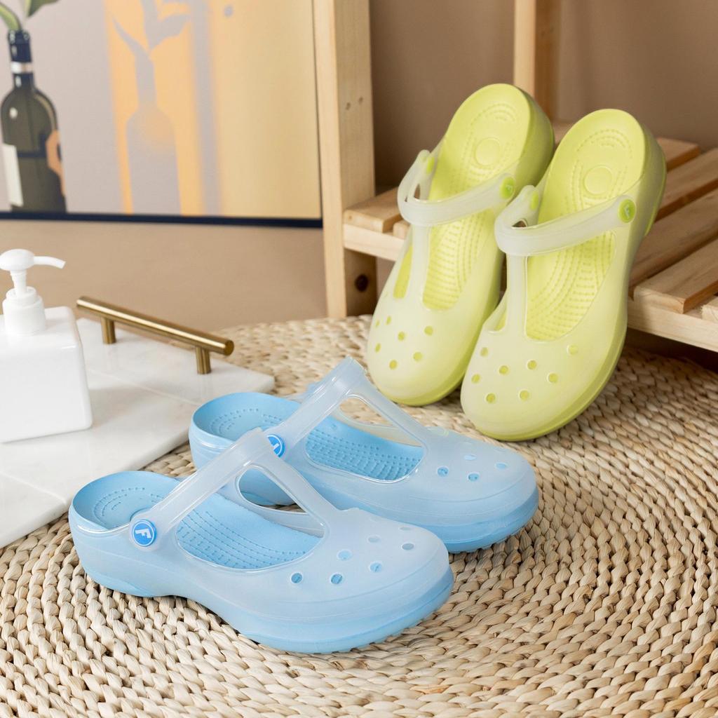 Mary Jane Women's Non-Slip Beach and Nurse Shoes - EVA Sole & TPU Upper, Eco-Friendly Jelly Sandals