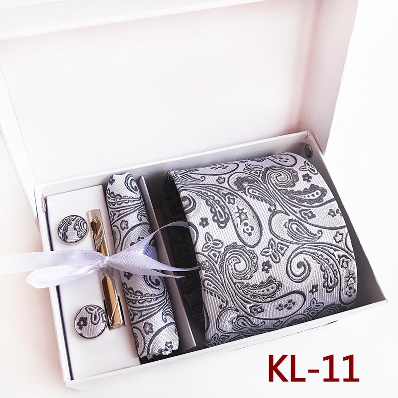 Polyester Business Executive Men'S Tie 6-Piece Gift Box Tie