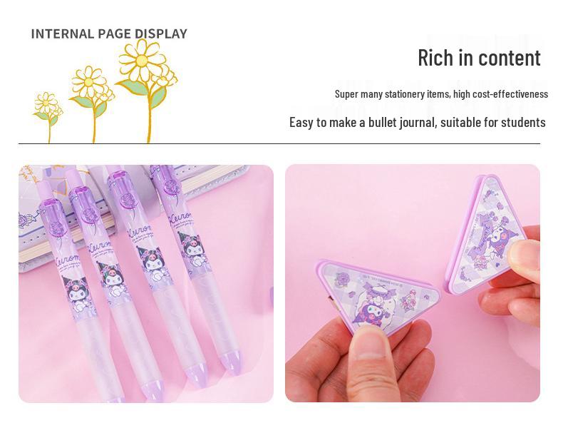 Sanrio Kuromi Planner Gift Box: Elegant Magnetic Notebook for Children's Birthday (June 1st)