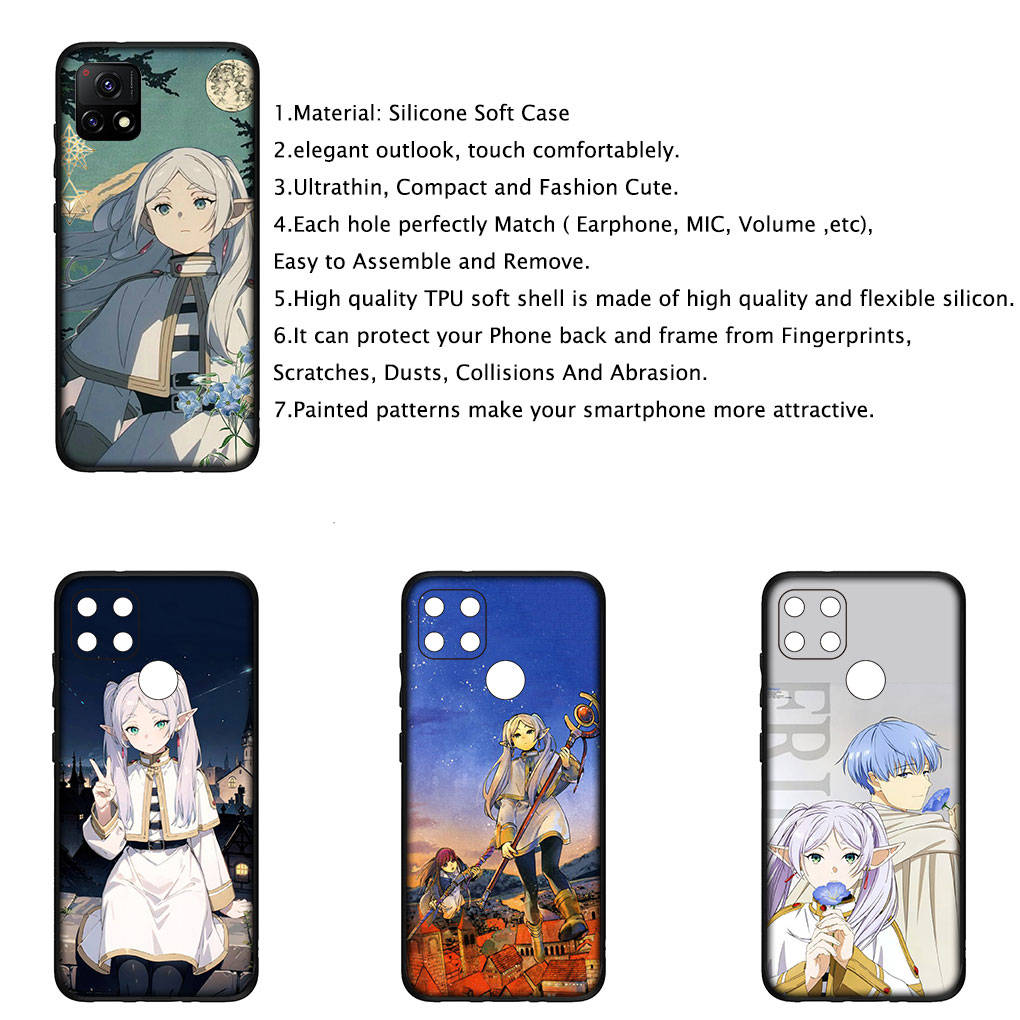 Für iPhone 16 15 Xiaomi Redmi Note 14 13 12 11 Pro Max X 16e Samsung Galaxy S25 S24 S23 Moto OPPO Huawei Anime Frieren Beyond Journey's End Handyhülle
