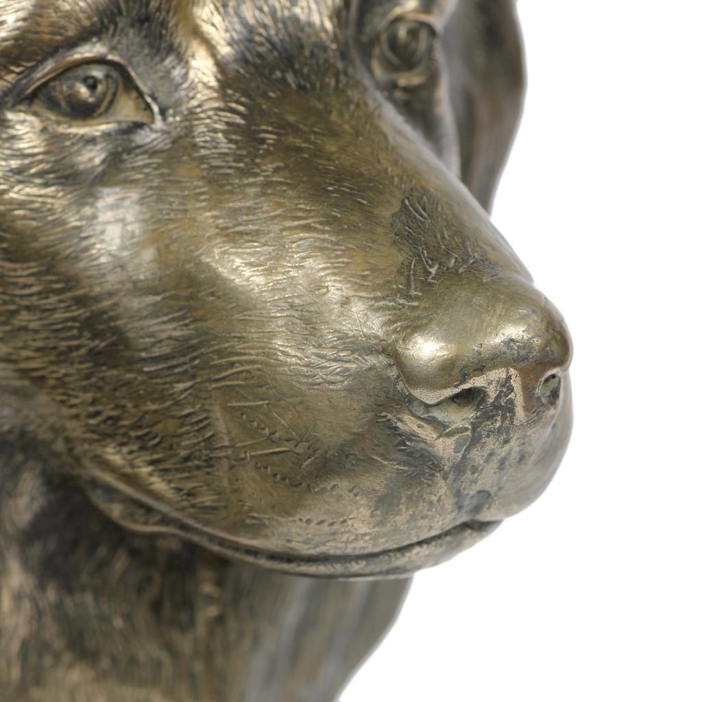 Border Collie - Dog Statue, Bust On Stone Base, Sculpture, Trophy for Dog Show by Art-Dog Brand