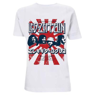 T-shirt da uomo Led Zeppelin Japanese Burst Slim Fit Bianca