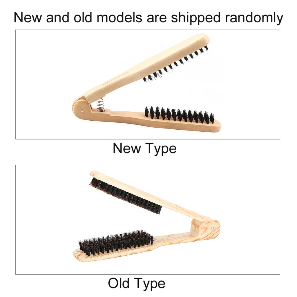 Professional V Shaped Hair Straightening Comb Clamp Styling Comb Hairdressing Tool