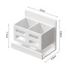 New Hole-Free Multifunctional Washbasin Storage Tube Bathroom Toothbrush Razor Storage Rack Wall-Mounted Bathroom Supplies