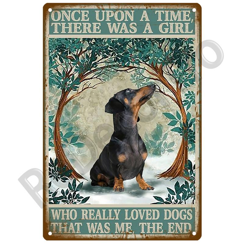 Retro Black Cat Metal Vintage Poster Funny Dog Wall Art Pet Sign Cafe Mural Plaque Metal Sign Tin Sign Plate Bathroom Home Decor