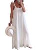 Women Clothing Casual Spaghetti Strap U Maxi Dress