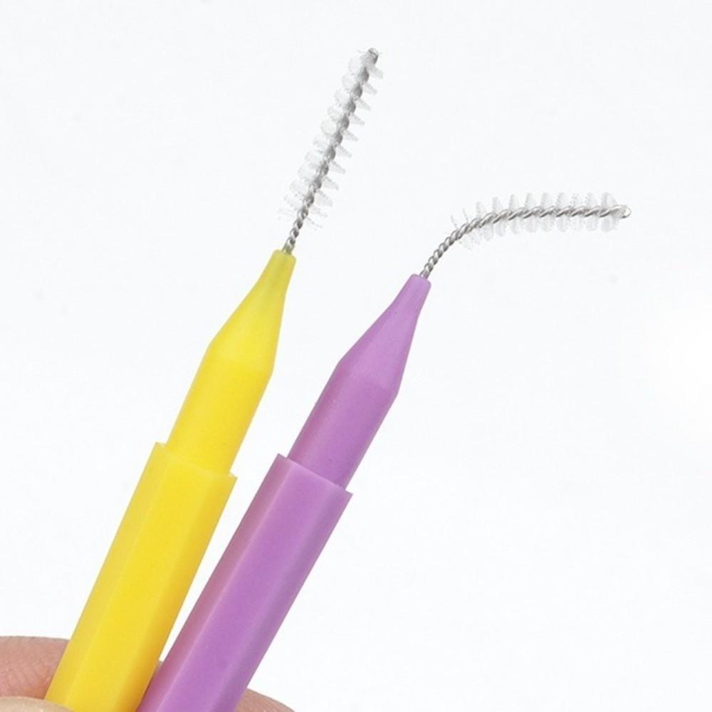 10 pieces/set Disposable Shower Head Cleaning Brush Portable Soft Bristle Gap Brush Bendable Shower Head Cleaner Household