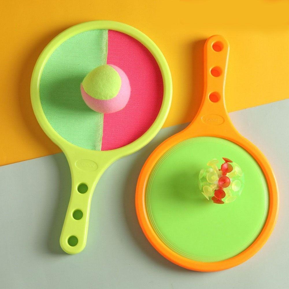 Tennis Style Suction Cup Ball Fun Design Throwing Toy Ball Toss and Catch Ball Set  Park Games