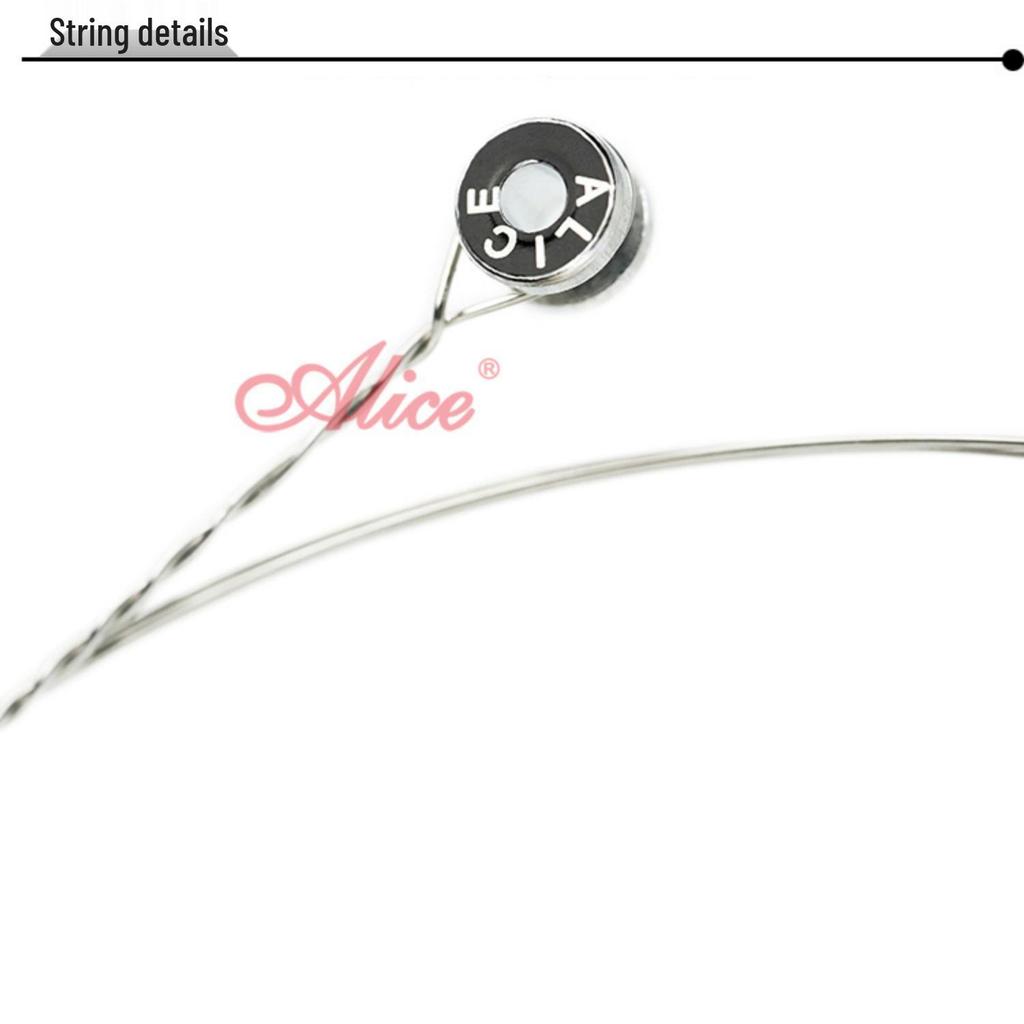 Alice A208SL/L Folk Guitar String Set, .011/.012 Steel Strings for Wooden Guitars