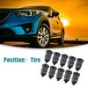 ACROPIX Rubber Nail Fast Tool Tire Repair Self Service Tubeless Rubber Nails 14x7mm Black 10pcs