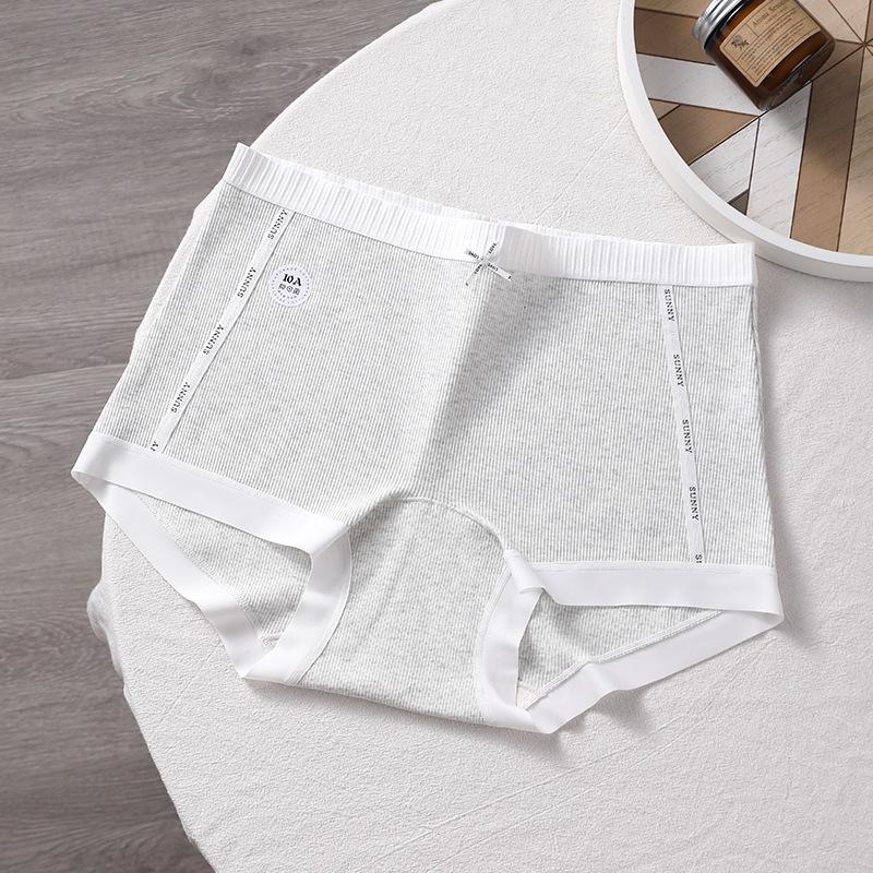 Женские хлопковые бесшовные трусы большого размера для весны и осени, 10А, антибактериальные, с удлиненной ластовицей XL