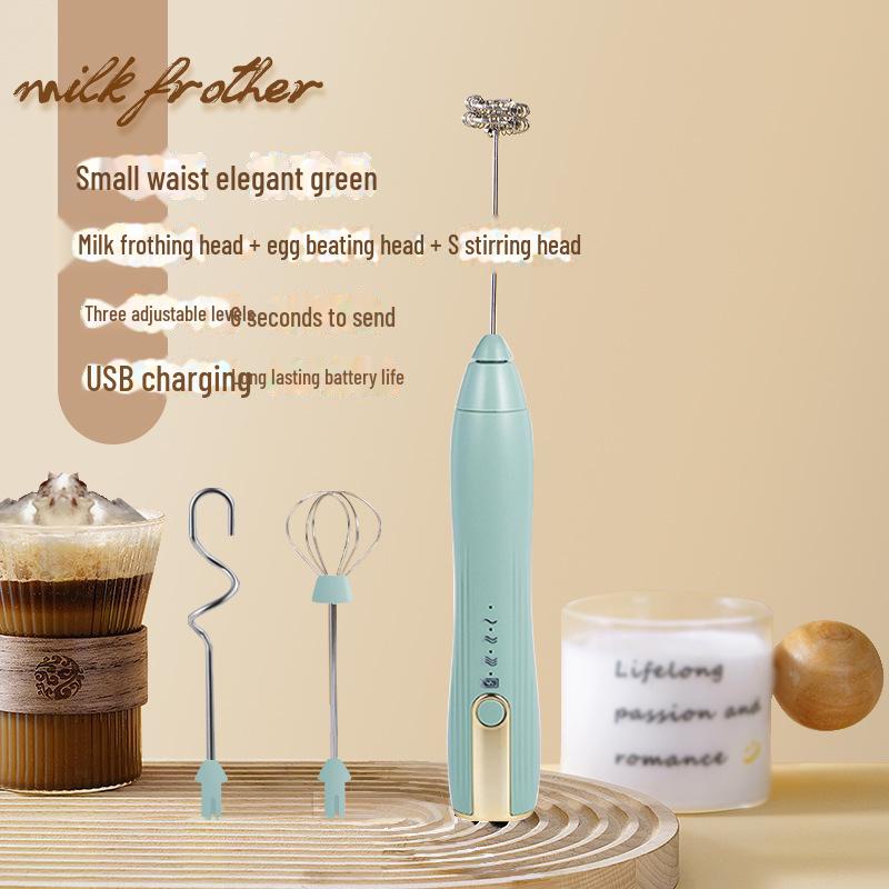 "Wireless Handheld Mini Milk Frother & Egg Beater"