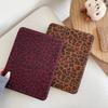 For IPad 5 6 7 8 9 10th Generation Case Air Pro 2024 MINI 3 4 Pro 11 Inch Leather Cover Leopard-print 3-fold Stand