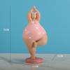 Creative Resin Woman Yoga Figurine Sculpture Craft Living Room Decoration Office Bookshelf Yoga Girl Ornament Exquisite Gift New