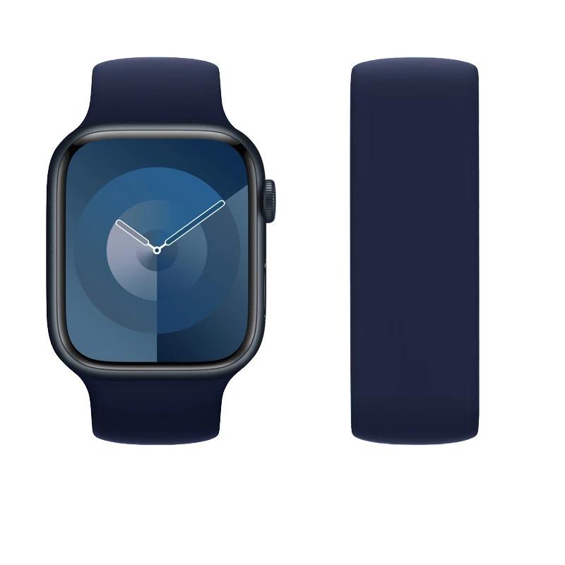 Straps for Apple Watch Band 40mm 44mm 45mm 41mm 46 mm 49mm 42mm Elastic Solo loop bracelet iWatch series 3 SE 6 7 8 9 10 ultra 2