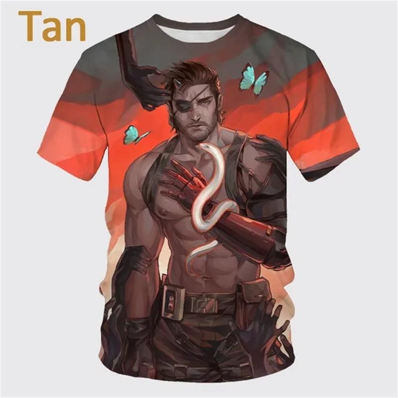Summer New Hot-selling Video Game Metal Gear Solid 3D Printing Men's Short Sleeve T-shirt Fashion Casual Unisex T Shirt Top Tees