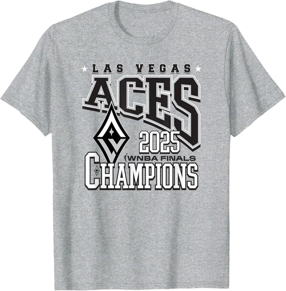 WNBA Official Las Vegas Aces 2025 Champions Parade Time Unisex T-Shirt XXXXL