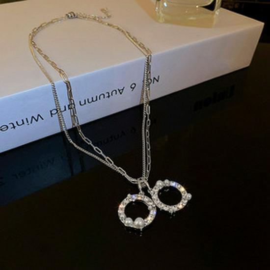 Titanium Steel Black Heart Pendant Necklace - High-End Niche Design Sweater Chain