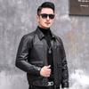 Genuine Leather Jacket for Men Spring and Autumn New Style Oil Wax First Layer Cowhide Jacket Business Casual Lapel Slim Fit